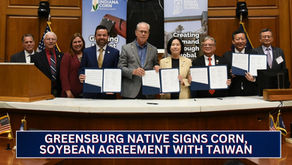 Greensburg native signs corn, soybean agreement with TaiwanÂ