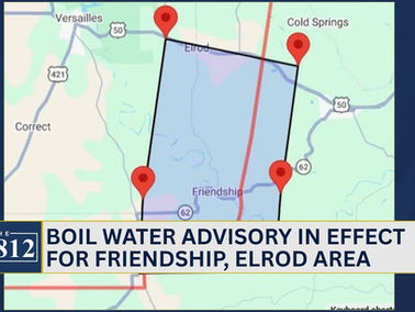Boil Water Advisory issued for Friendship, Elrod area