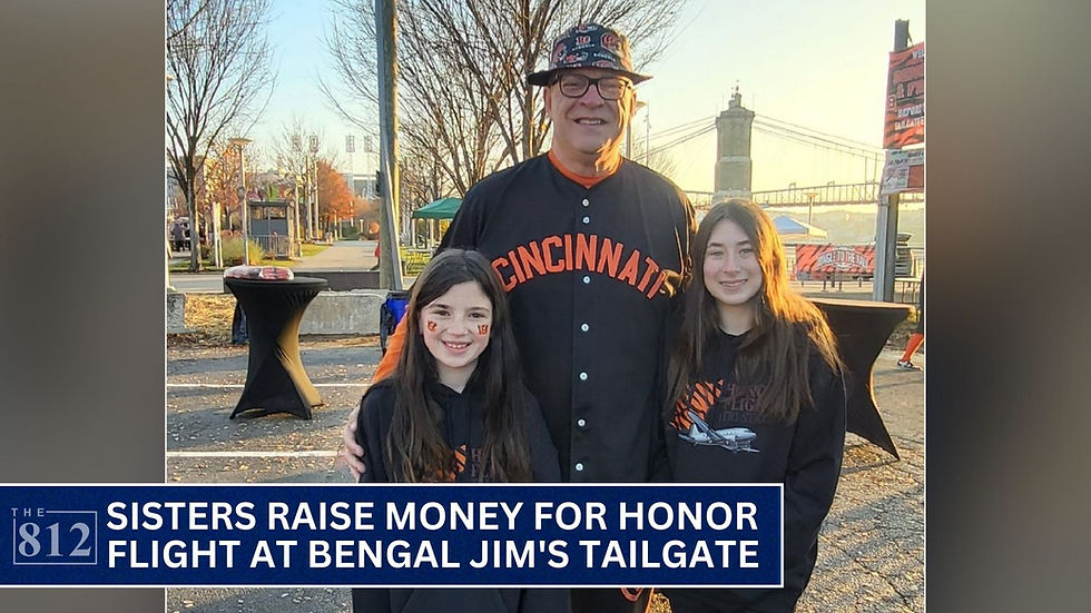 Sisters raise money for Honor Flight at Bengal Jim's tailgate
