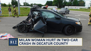 Milan woman hurt after truck rear ends car in Decatur Co.