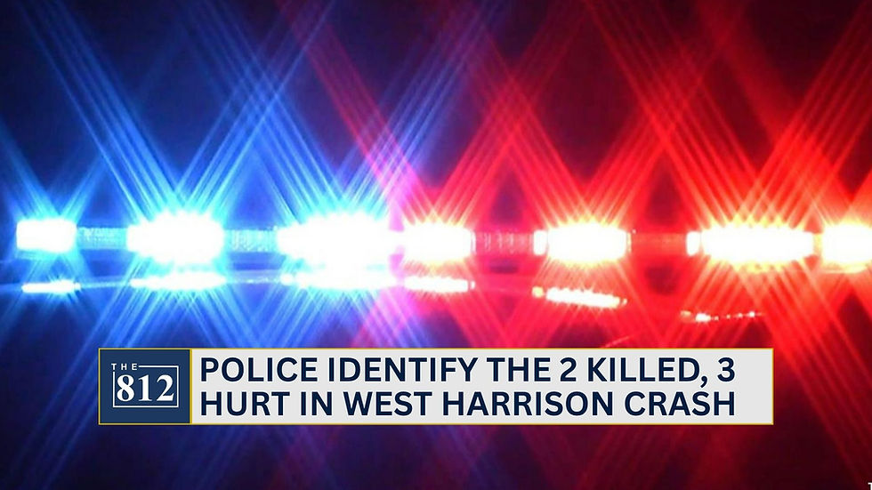 Police identify the 2 killed, 3 hurt in West Harrison crash Sunday morning