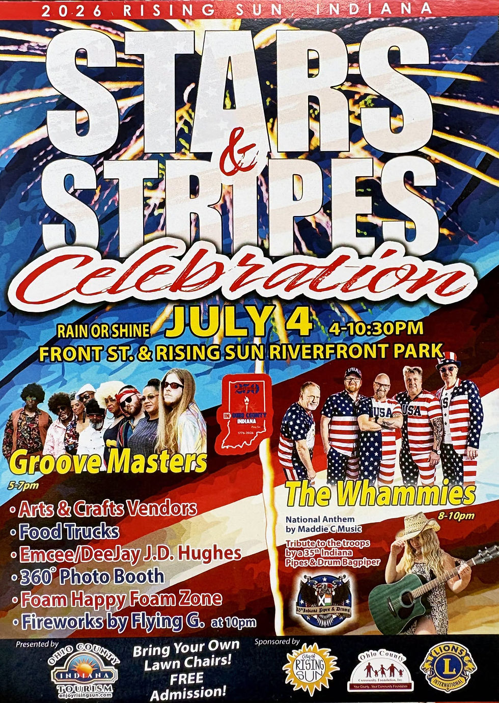 Rising Sun Stars & Stripes on July 4 