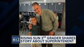 Third grader shares impact of Rising Sun superintendent