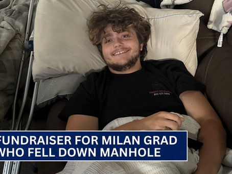 Fundraiser for Milan grad who fell down manhole 