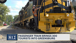 Passenger train brings tourists into Greensburg