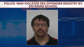 Police: Man violated sexual offender registry by entering school