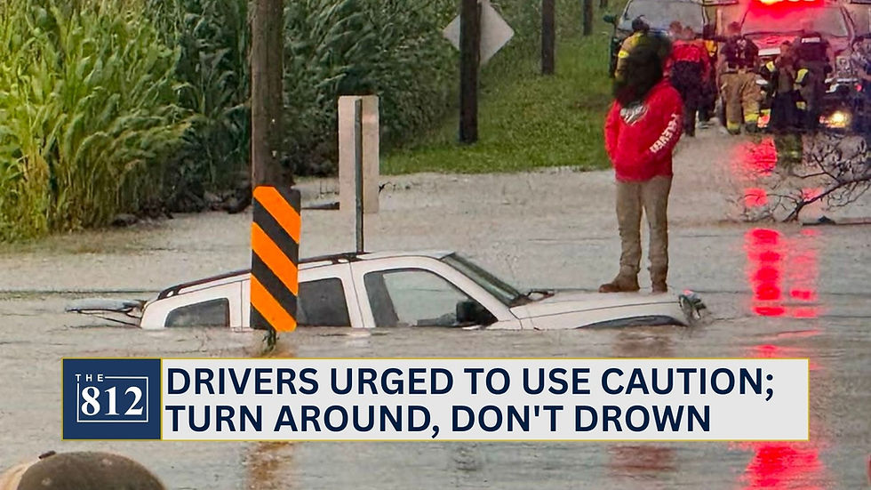 Drivers urged to use caution; turn around, don't drown