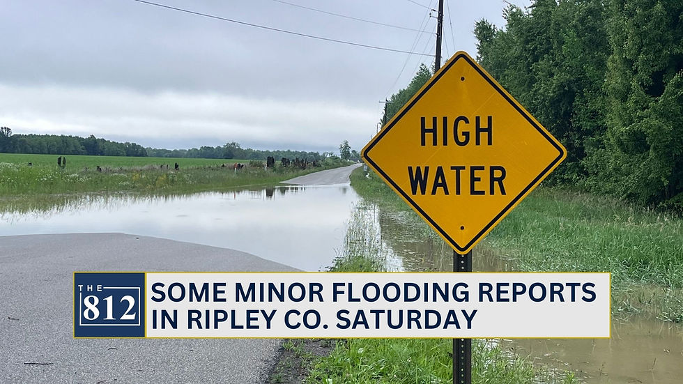 Minor flooding reports in Ripley Co. following heavy rains 