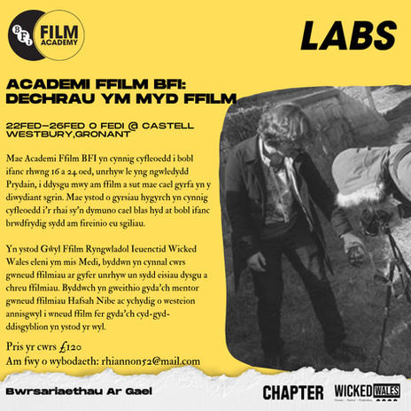 Academi FFilm BFI: Dechrau Ym Myd FFilm