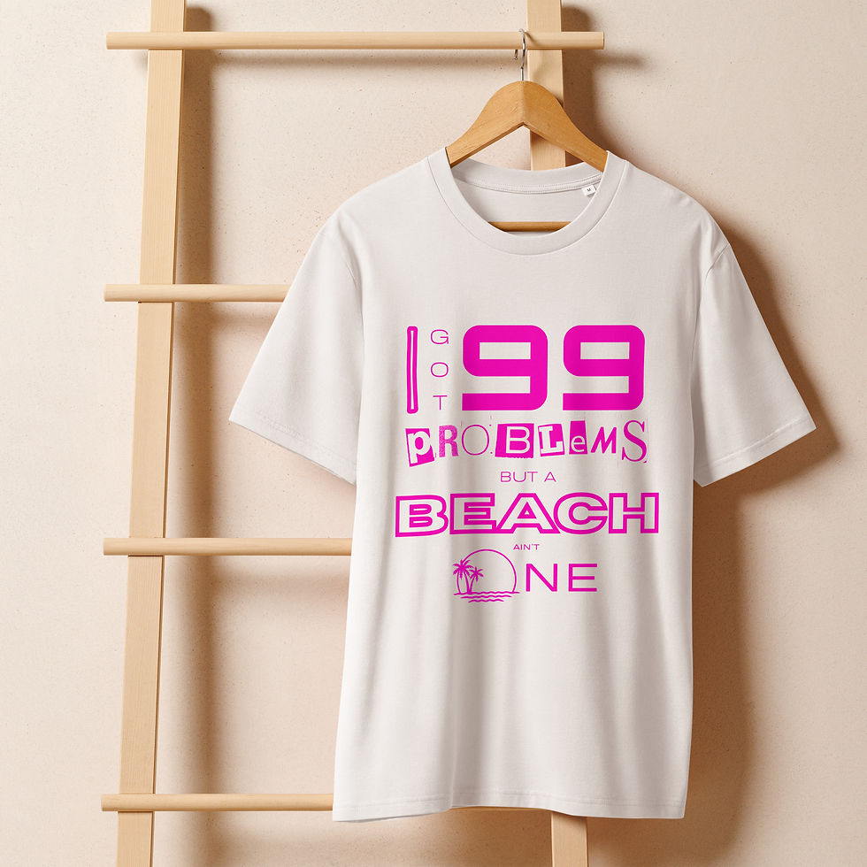 Thumbnail: 99 Problems W/P Unisex Organic Ribbed Neck Tee