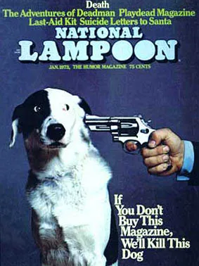 January 1973 National Lampoon cover featuring Cheeseface.