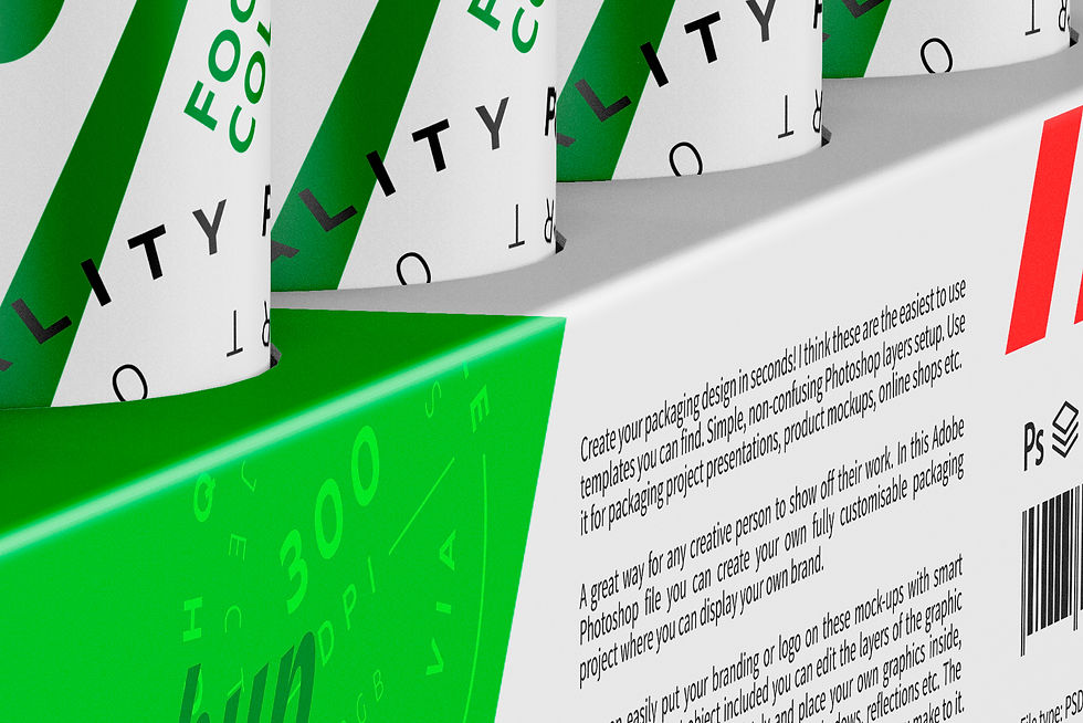 Thumbnail: 10 Glossy Sport Nutrition Tubes Display Box Mockup