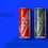 Thumbnail: Two Cans Energy Drink Mockup 250ml Top View