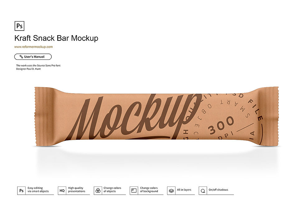 Thumbnail: Kraft Snack Bar Mockup