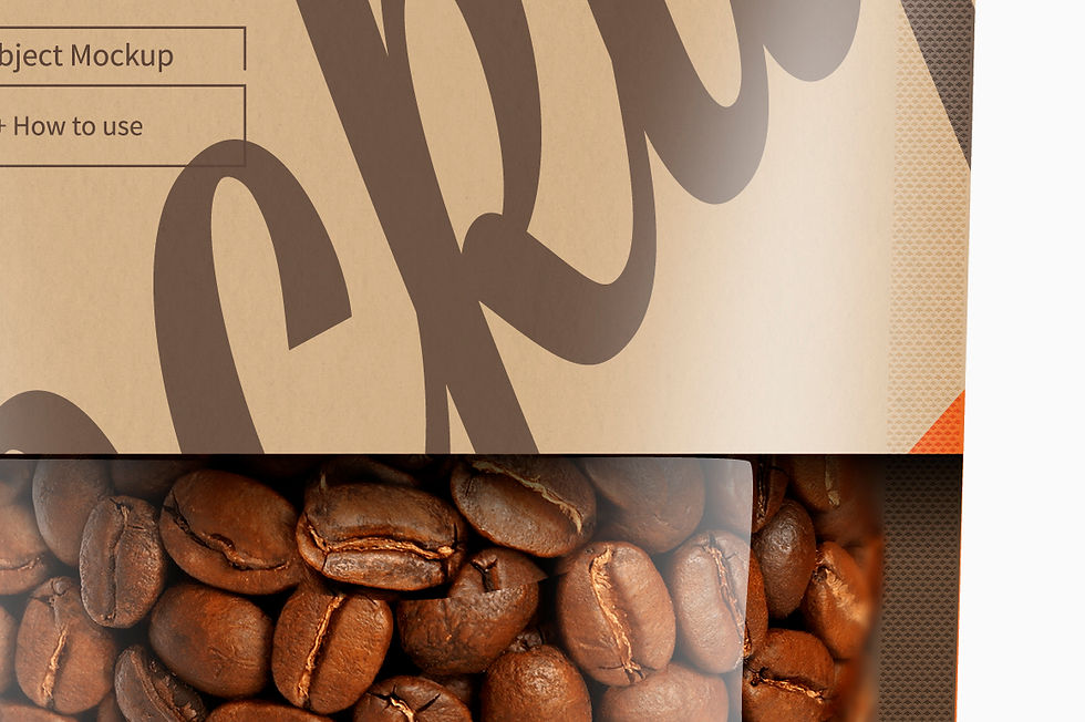 Thumbnail: Kraft Bag Stand up Pouch Doypack with Clear Window Mockup