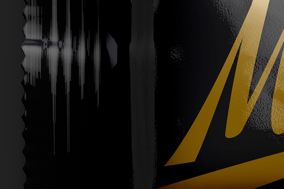 Thumbnail: Black Glossy Snack Bar Mockup