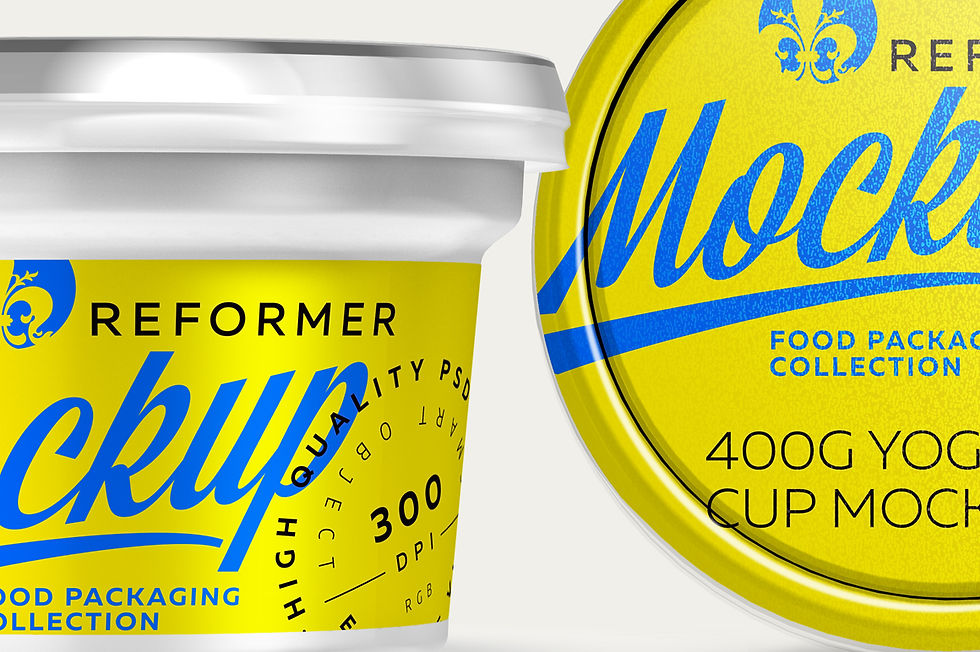 Thumbnail: Yogurt Cup Mockup 200g