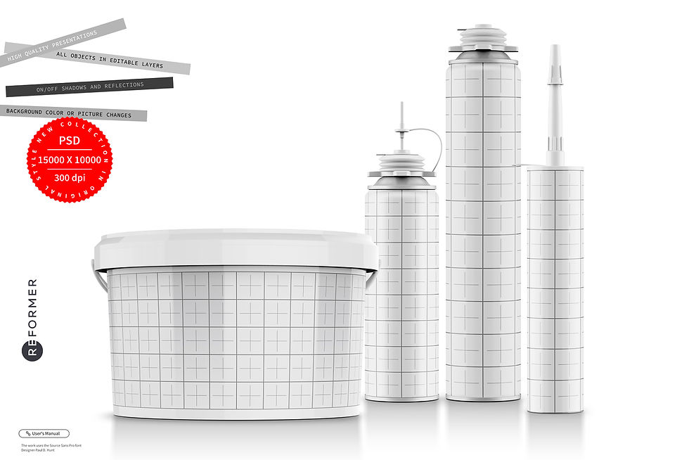 Thumbnail: Mockup-Poster Construction Chemicals-Mounting Foam, Sealant, Glue