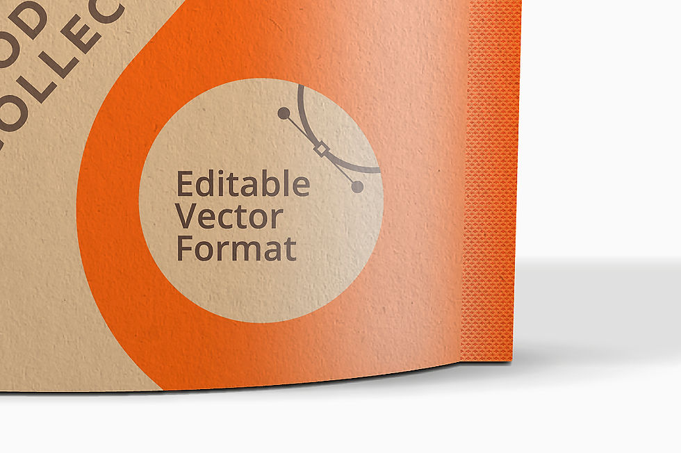 Thumbnail: Kraft Bag Stand up Pouch Doypack with Clear Window Mockup