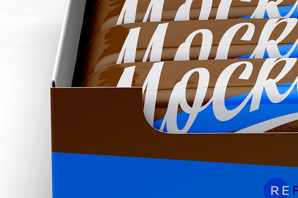 Thumbnail: Bars Box of 10x40g Front View Mockup