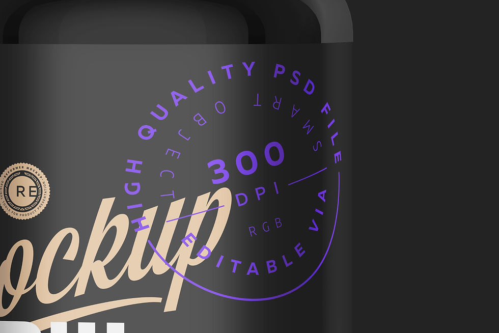 Thumbnail: Black Pills Bottle Mockup