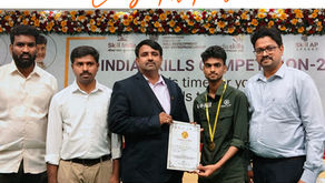 Congrats to P. Siva Sairam, B.Tech (ECE), for winning the Gold Medal at the State Level Competition