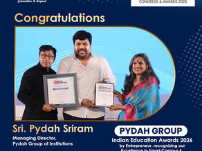 Pydah Group Acquired Award from16th Indian Education Awards 2026, New Delhi