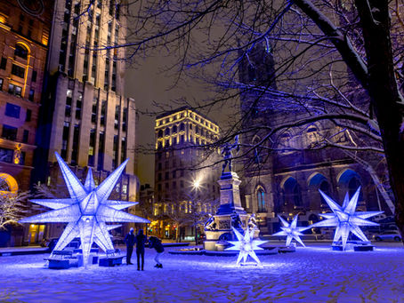 Downtown Montreal in the winter