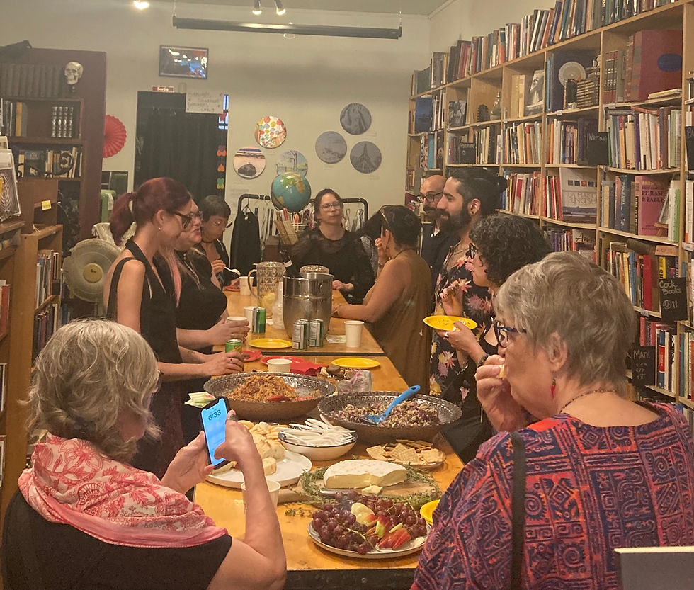 Attendees at an event hosted by Librairie Phoenix in Montreal