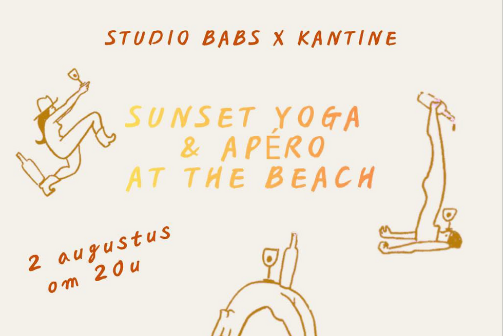 sunset yoga & apero at the beach