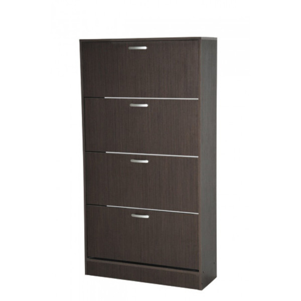 Pantofar wenge/stejar ferrara, 4 sertare, 85 x 30 x 160 cm