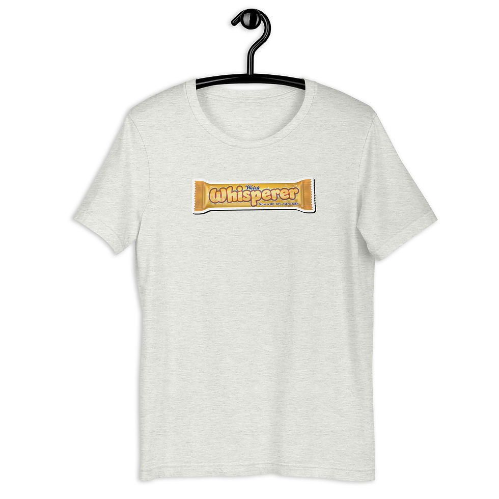 Thumbnail: Crys 'Whisperer (now with 70% extra tash!) tee.