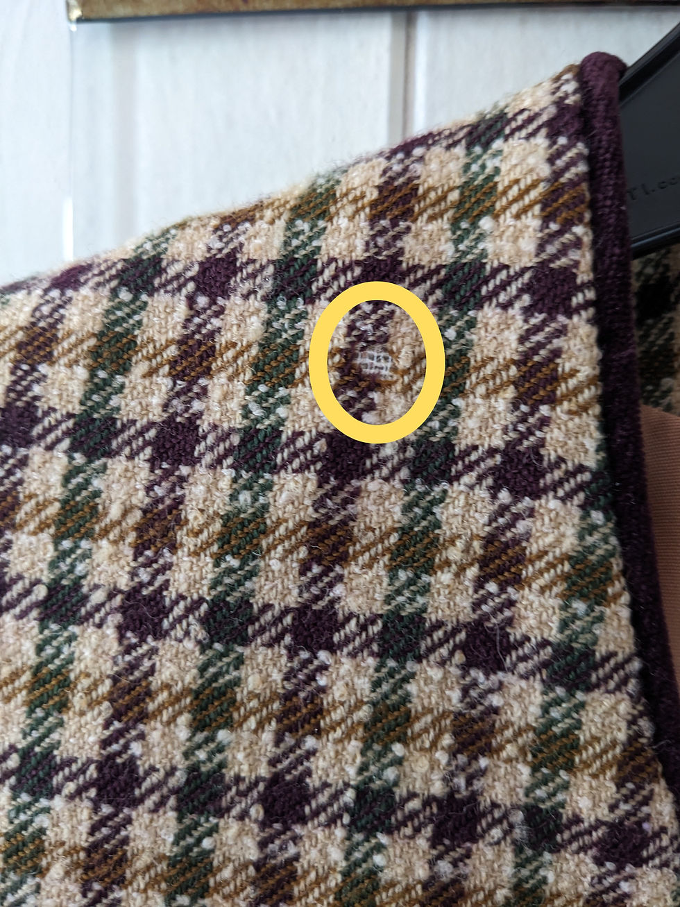 Moth hole in my jacket