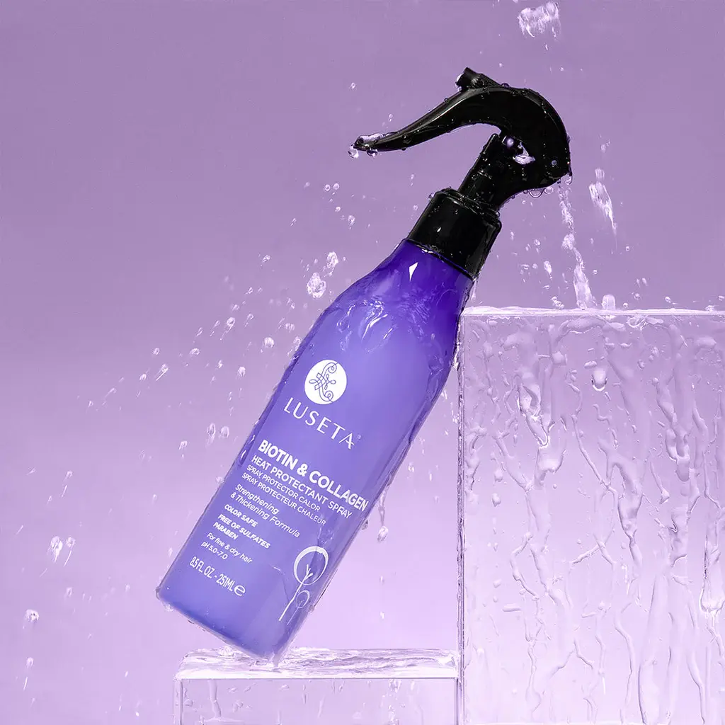 Luseta Biotin y Collagen heat protectant spray