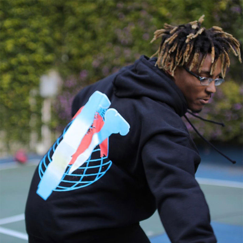 Thumbnail: Juice WRLD - Vlone Blue Globe Hoodie