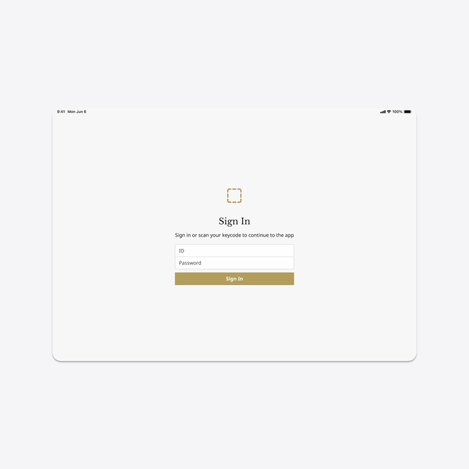 A shipping logistics tablet app.