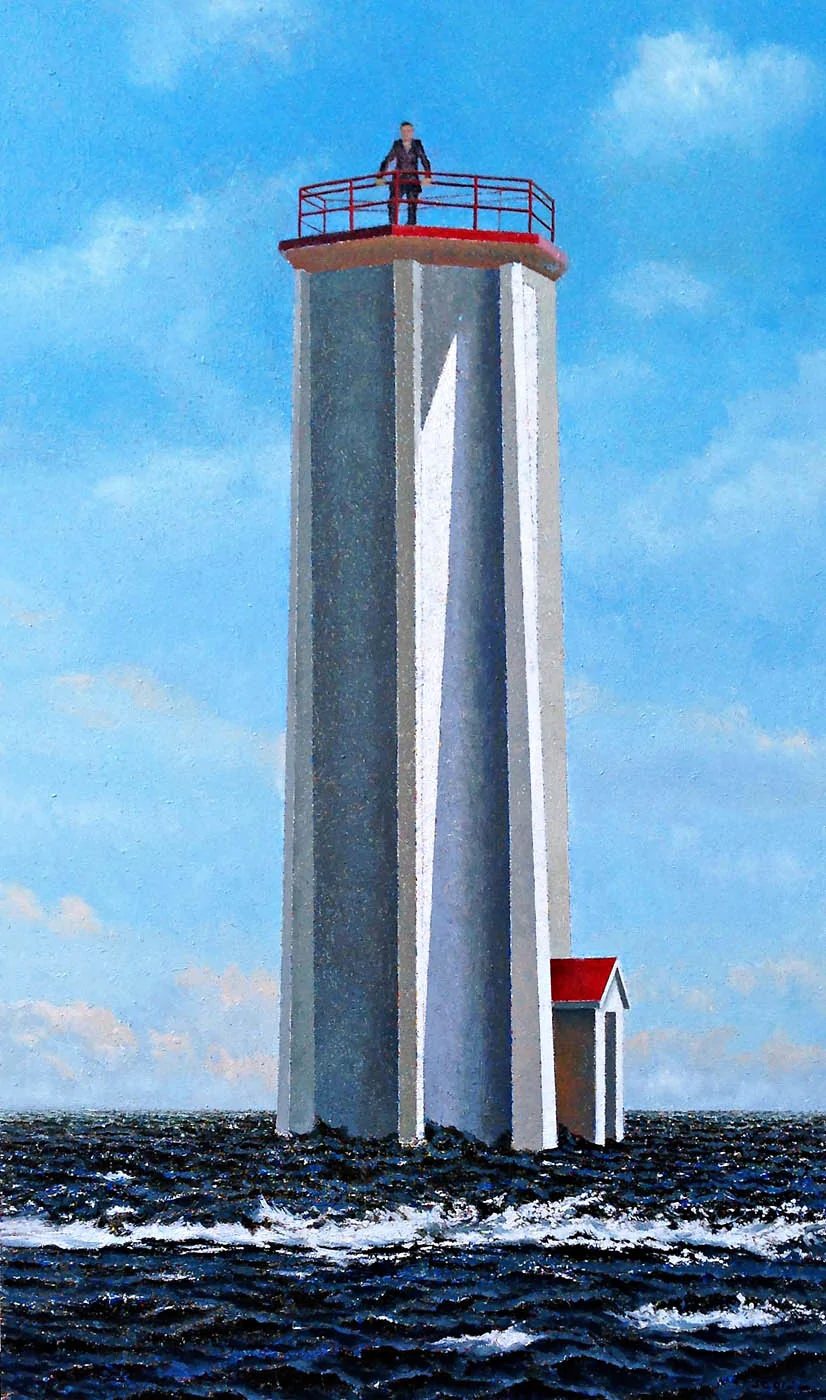 Man atop a Lighthouse