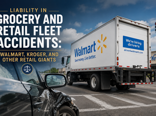Liability in Grocery and Retail Fleet Accidents: Walmart, Kroger, and Other Retail Giants