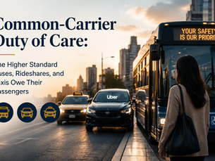Common-Carrier Duty of Care: The Higher Standard Buses, Rideshares, and Taxis Owe Their Passengers