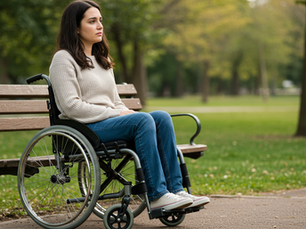 A woman in Los Angeles with a spinal cord injury