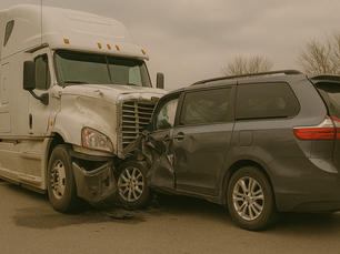 A truck accident in Beaumont, TX