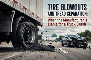 Tire Blowouts and Tread Separation: When the Manufacturer is Liable for a Truck Crash