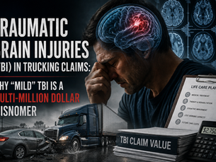 Traumatic Brain Injuries (TBI) in Trucking Claims: Why "Mild" TBI Is a Multi-Million Dollar Misnomer