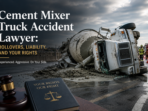 Cement Mixer Truck Accident Lawyer: Rollovers, Liability, and Your Rights