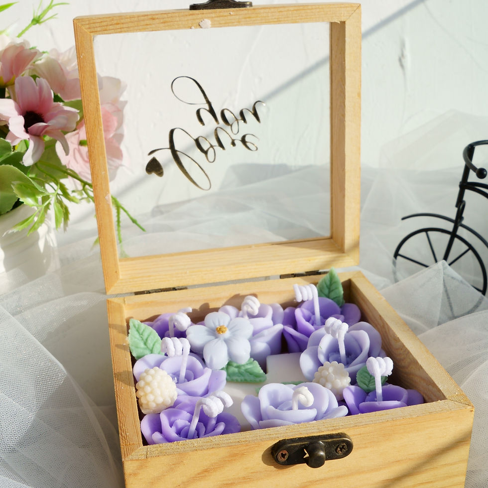 Thumbnail: rose candle flower box