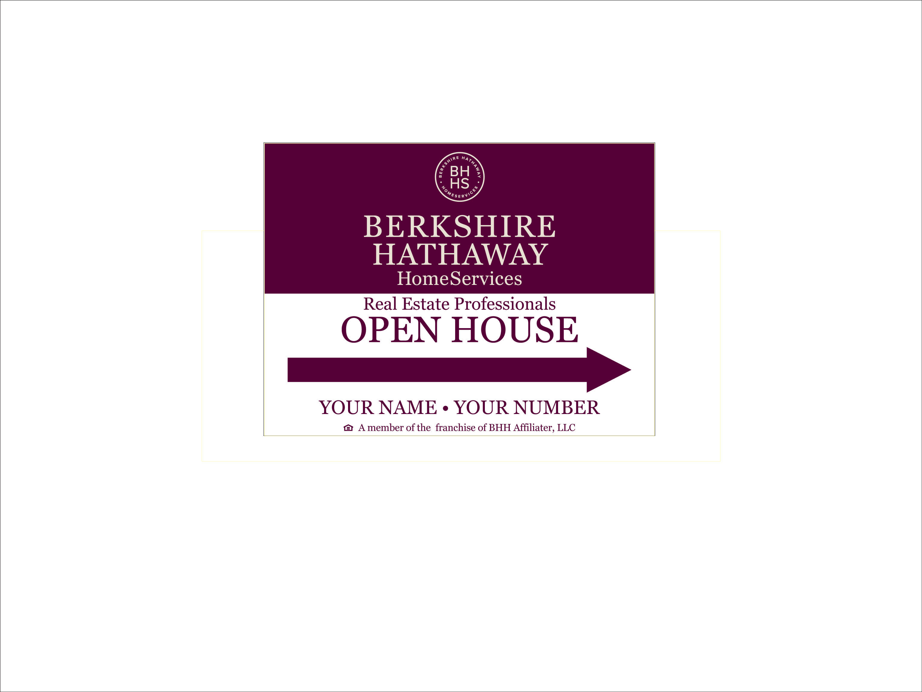 18"x24" Corex Open House Signs