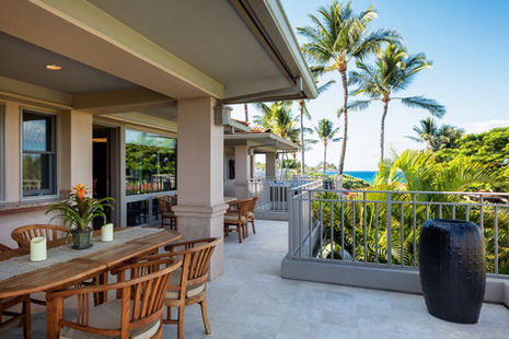 Luxury penthouse vacation rental home at Hualalai on the Big Island of Hawaii with ocean view