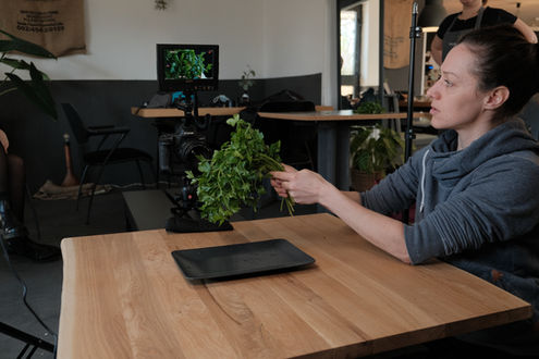 Arbeit an einem Filmprojekt für Web und Social Media