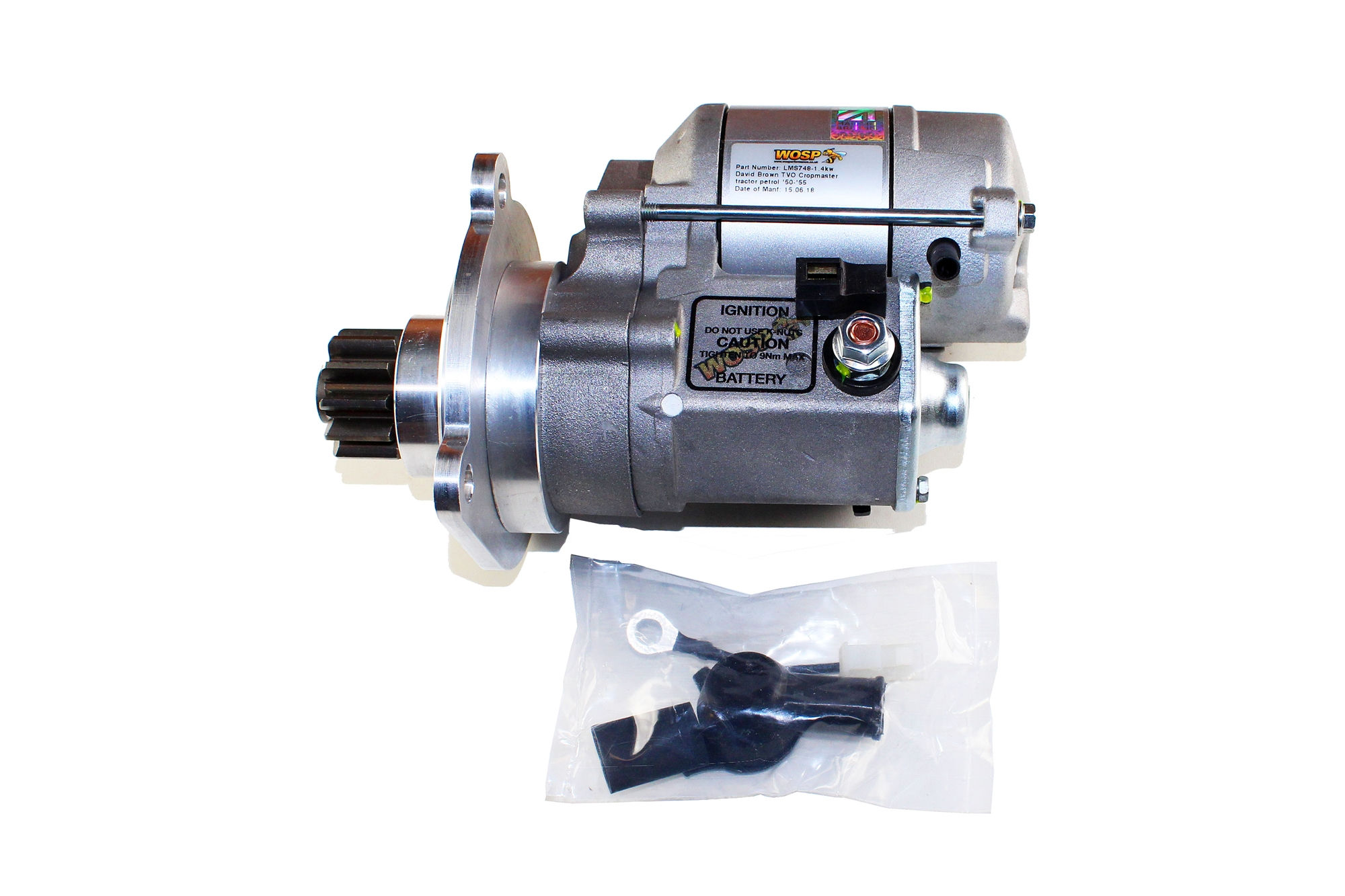 Starter Motor, 12 volt T.V.O.