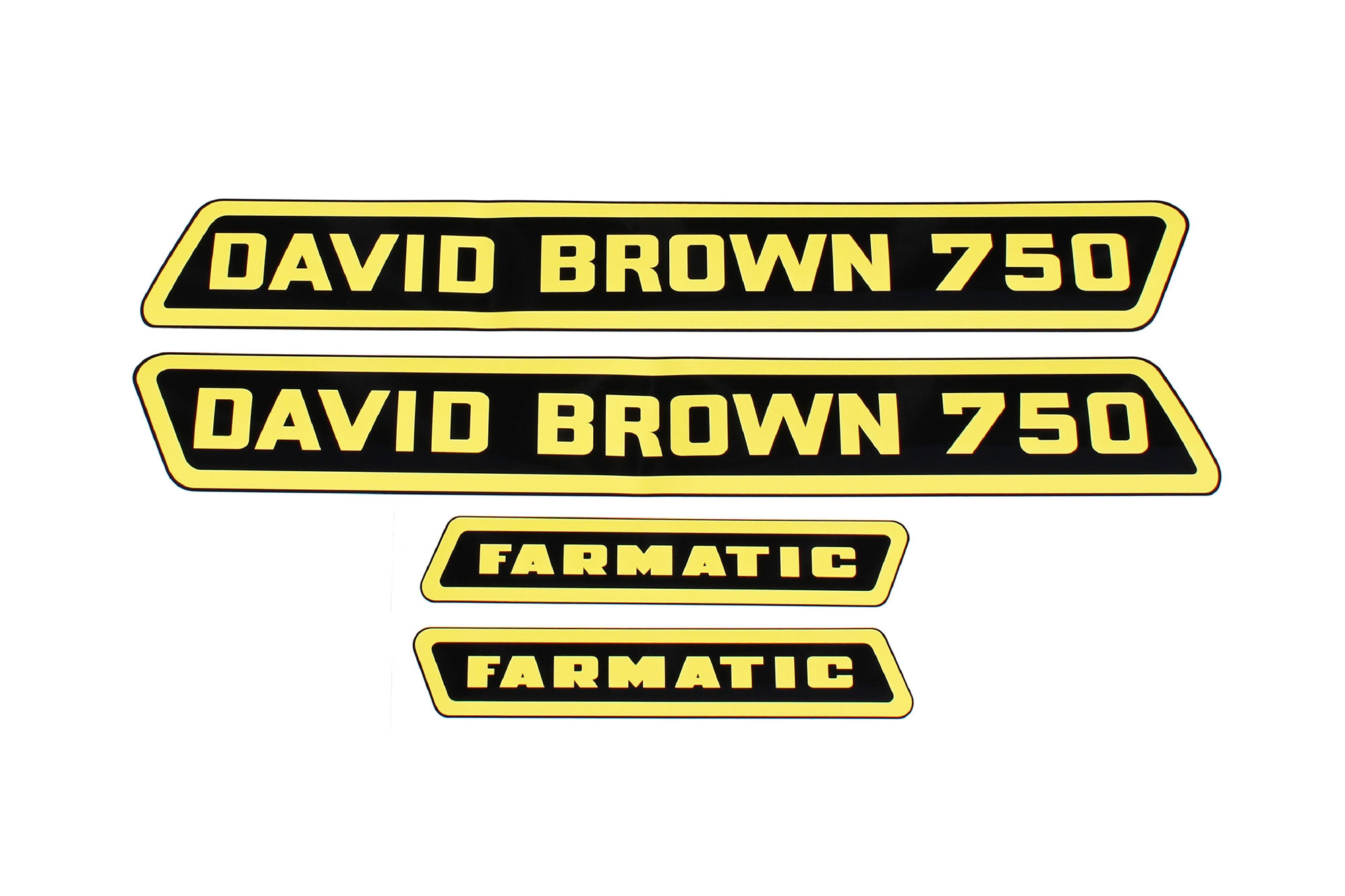 Decals 750 Farmatic, German Black & Yellow